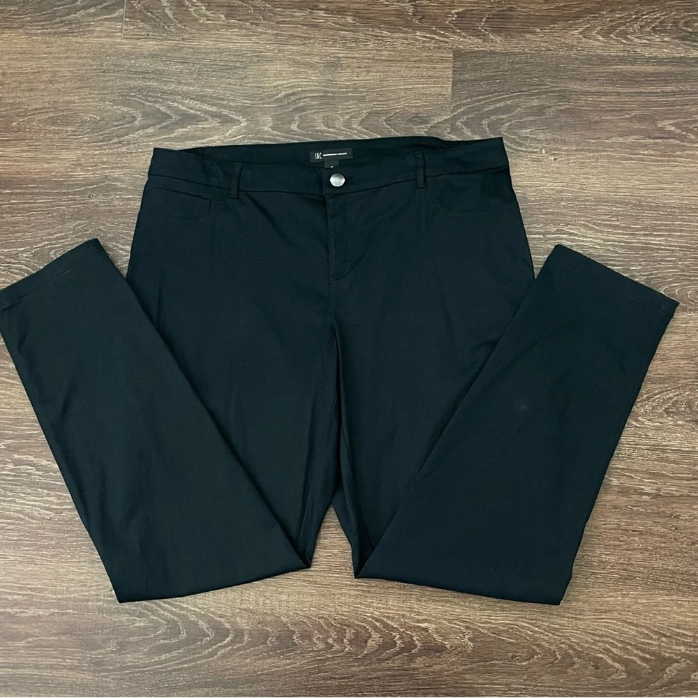 INC International Concepts Light Weight Black Pants Trousers | Plus Size 16 - Picture 2 of 10